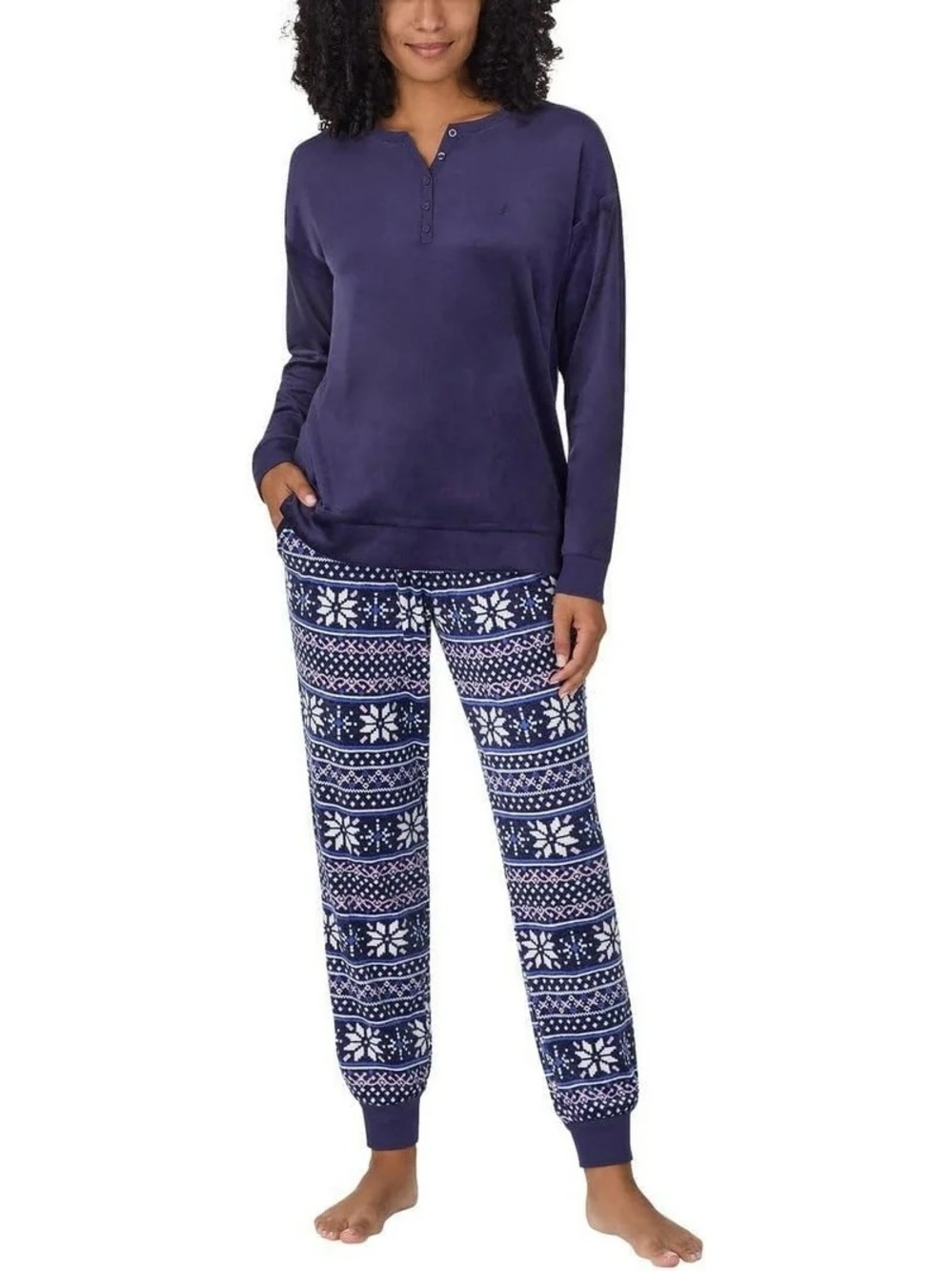 Nautica plush pajama set - never worn - no tags - large